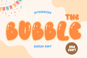 The Bubble Is A Cool Display Font