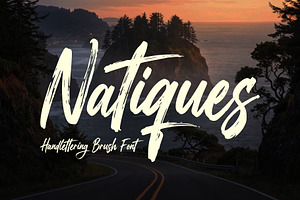 Natiques - Handlettering Brush Font