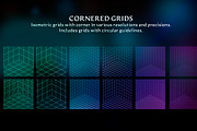 160 Isometric Guides (PNG, Brushes), a Brush Add-On by xresch (Thumbnail 4 of 14)