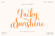 Lucky Sunshine - Modern Script, a Script Font by Typehand Studio (Thumbnail 1 of 12)