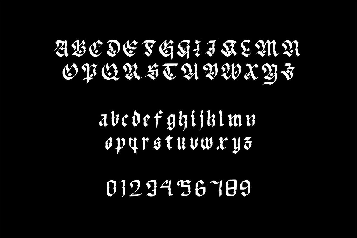 Franklin fracture - Blackletter, a Blackletter Font by WAP (Photo 5 of 7)