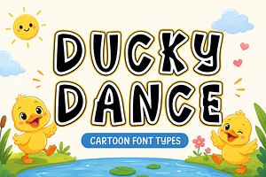 Ducky Dance - Cute Cartoon Kids Font