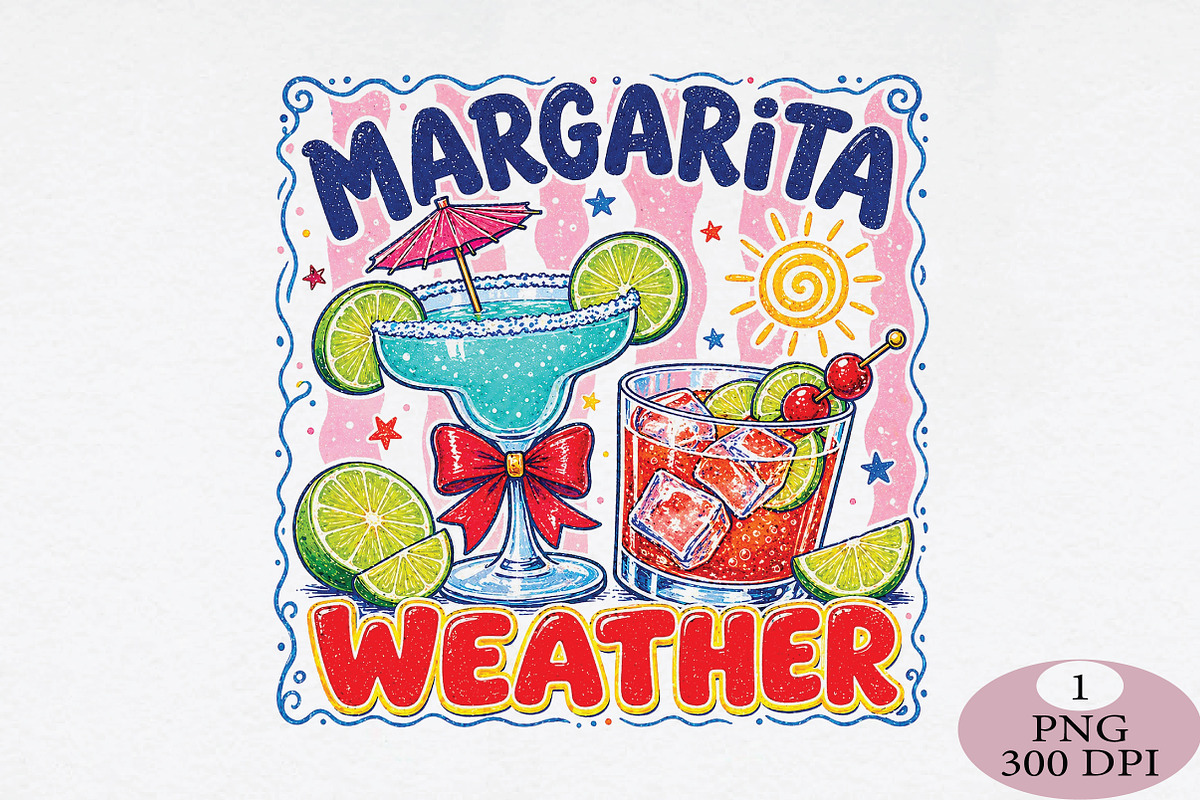 Margarita Weather Summer Drink PNG, an Illustration by Daily.Designs (Photo 1 of 5)