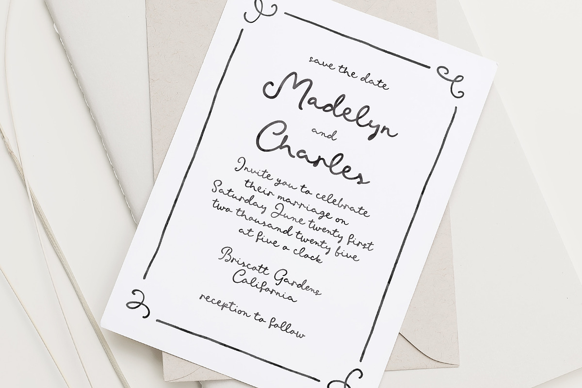 May Pearl | Handwritten Script, a Script Font by Pink Coffie (Photo 9 of 10)