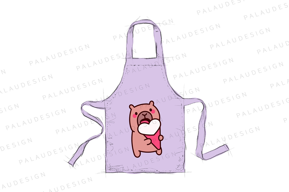 Cute Kawaii Capybara Valentine's Day, an Animal Illustration by Palau (Photo 4 of 12)