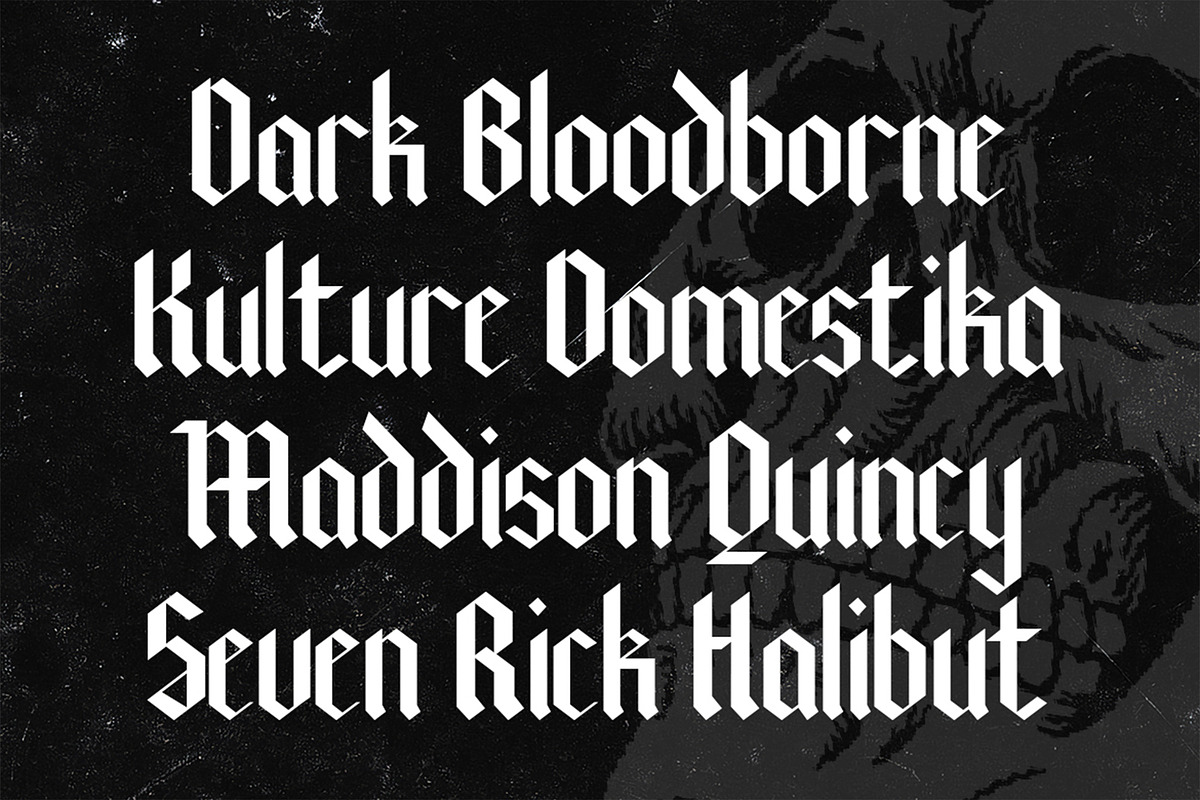 Blackville - Gothic Blackletter Font, a Blackletter Font by Pekotype (Photo 5 of 15)