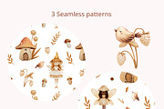 Forest Fairyland Watercolor clipart, an Object Graphic by NikiArts (Thumbnail 6 of 10)