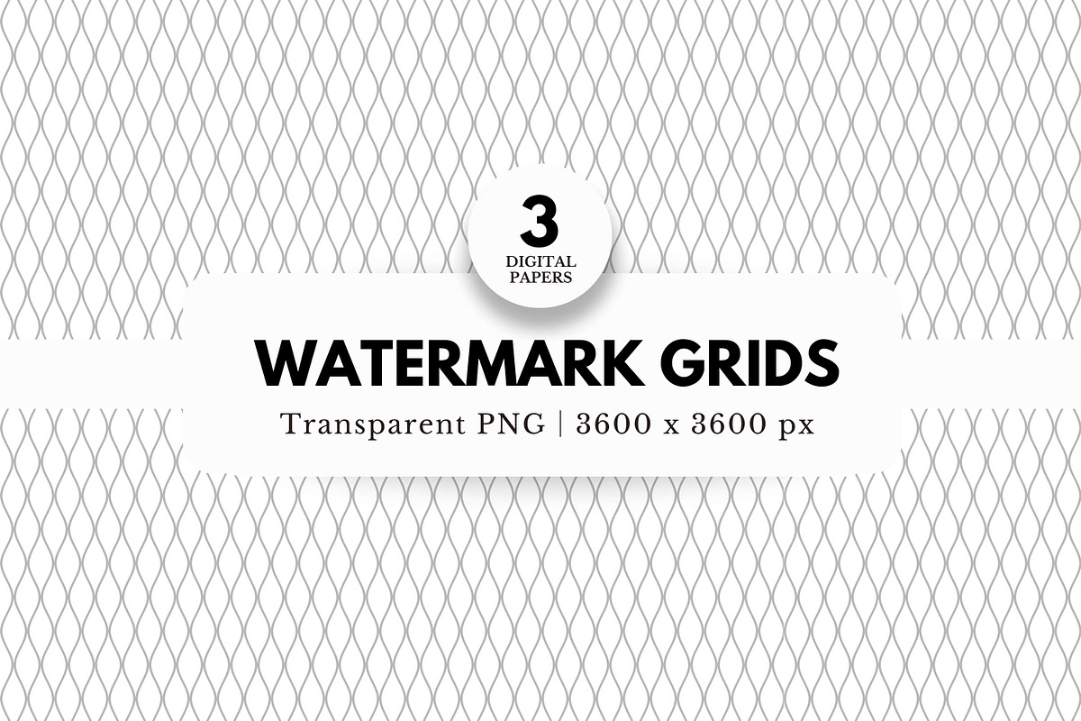 3 Wavy Watermark Grid Overlays, a Pattern Graphic by NorthWindPixels (Photo 1 of 5)