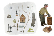 Watercolor Landscape and Map Creator, an Illustration by Bychovsky design (Thumbnail 3 of 5)