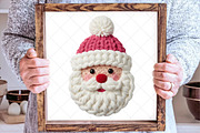Crochet Faux Yarn Christmas Santa, an Illustration by SinaCreation (Thumbnail 4 of 7)