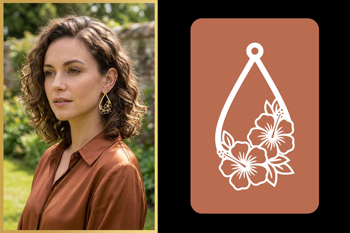 18 Earrings Laser Cut SVG Bundle, an Object Graphic by zahidhossainalif (Photo 3 of 4)