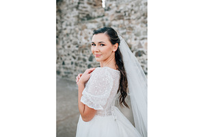 Stunning bride in a snow-white, a Beauty & Fashion Photo by HalfPoint
