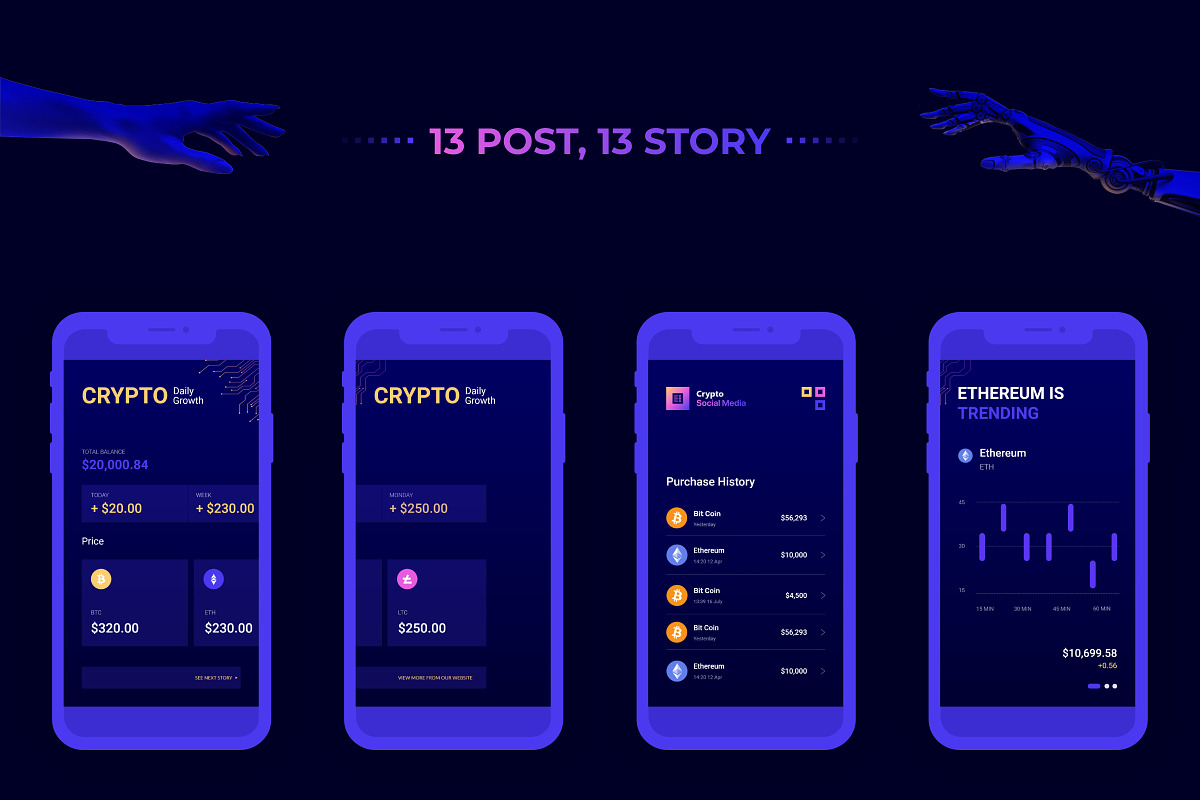 Crypto Social Media, a Social Media Template by TemplateZuu (Photo 3 of 11)