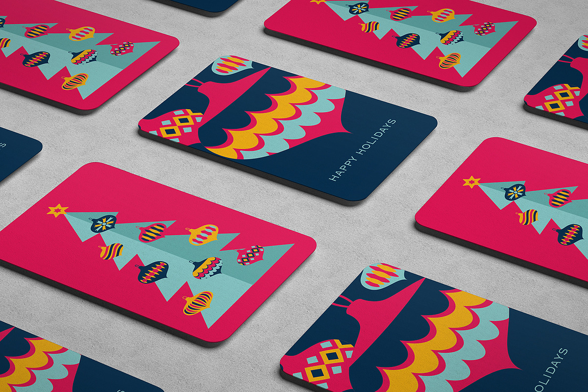 Christmas Card design template, an Object Graphic by Do2design (Photo 1 of 4)