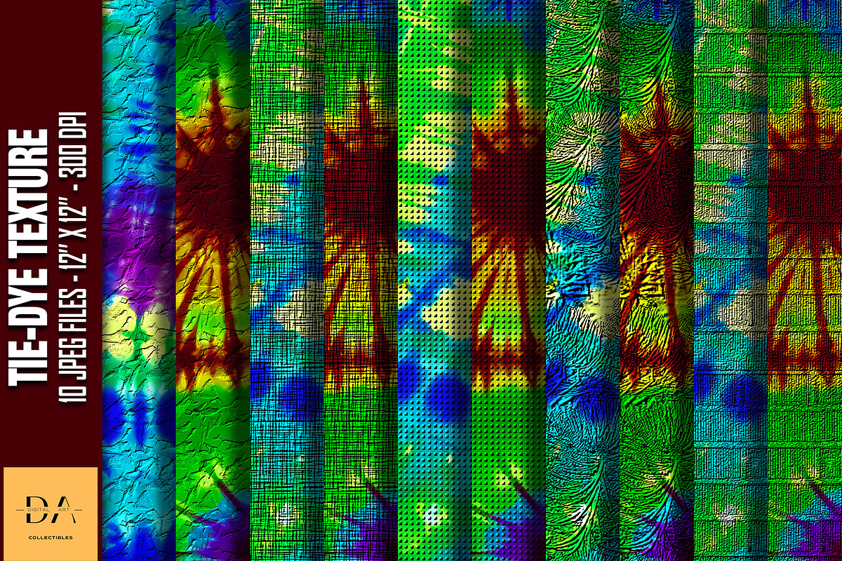 Tie-Dye Texture Digital Papers #96, a Texture Graphic by Digital Art Collectibles (Photo 1 of 5)