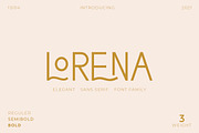 Lorena Typeface, a Sans Serif Font by CCS Type (Thumbnail 11 of 21)