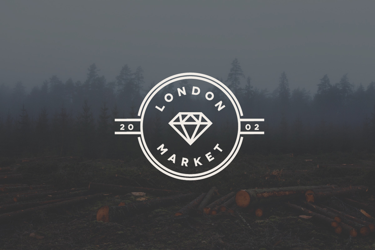 Vintage Line Badges, a Branding & Logo Template by Hustle Supply Co. (Photo 3 of 5)