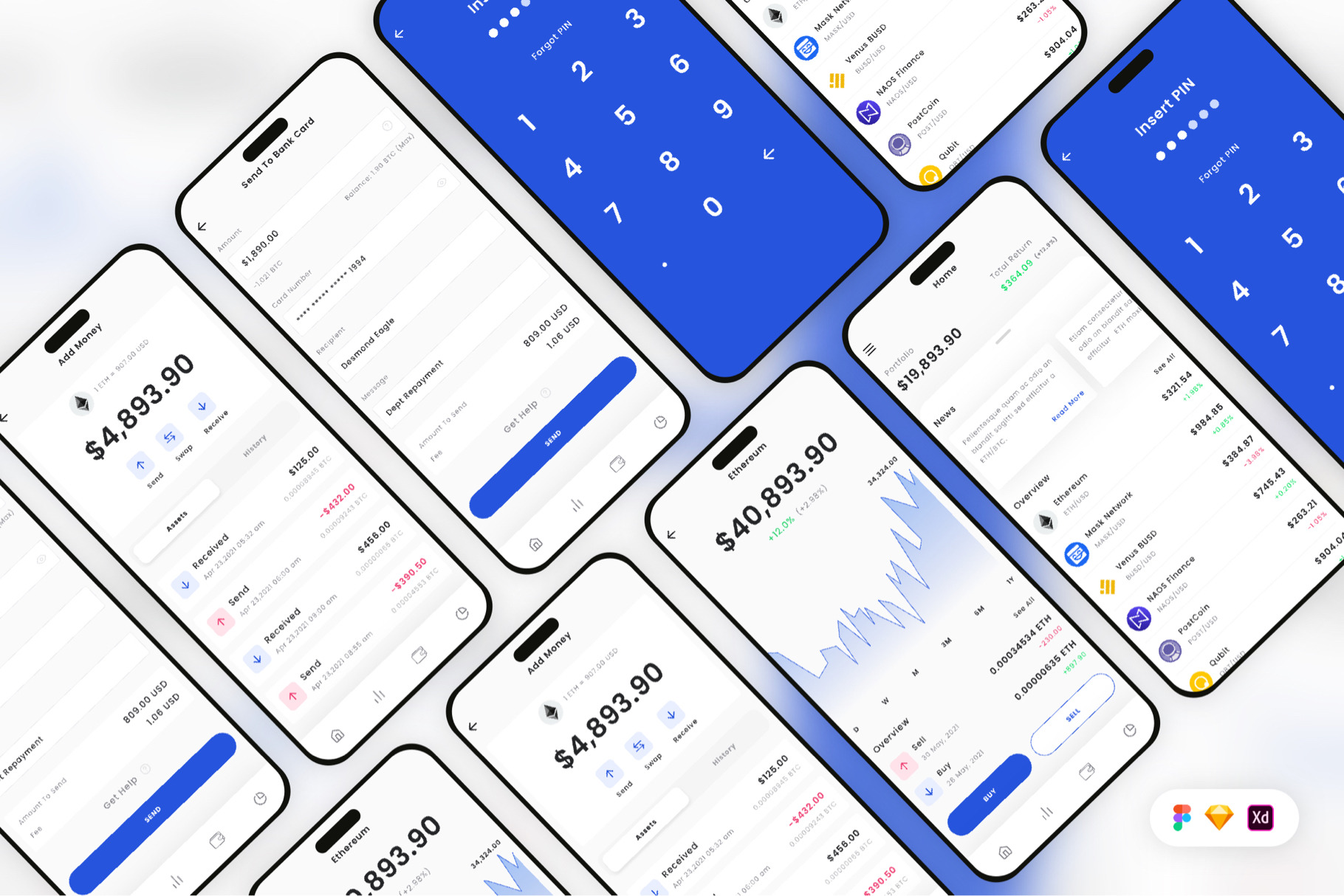 Crypto Investment Mobile App UI Kit, an UI Kit Template by Betush ...