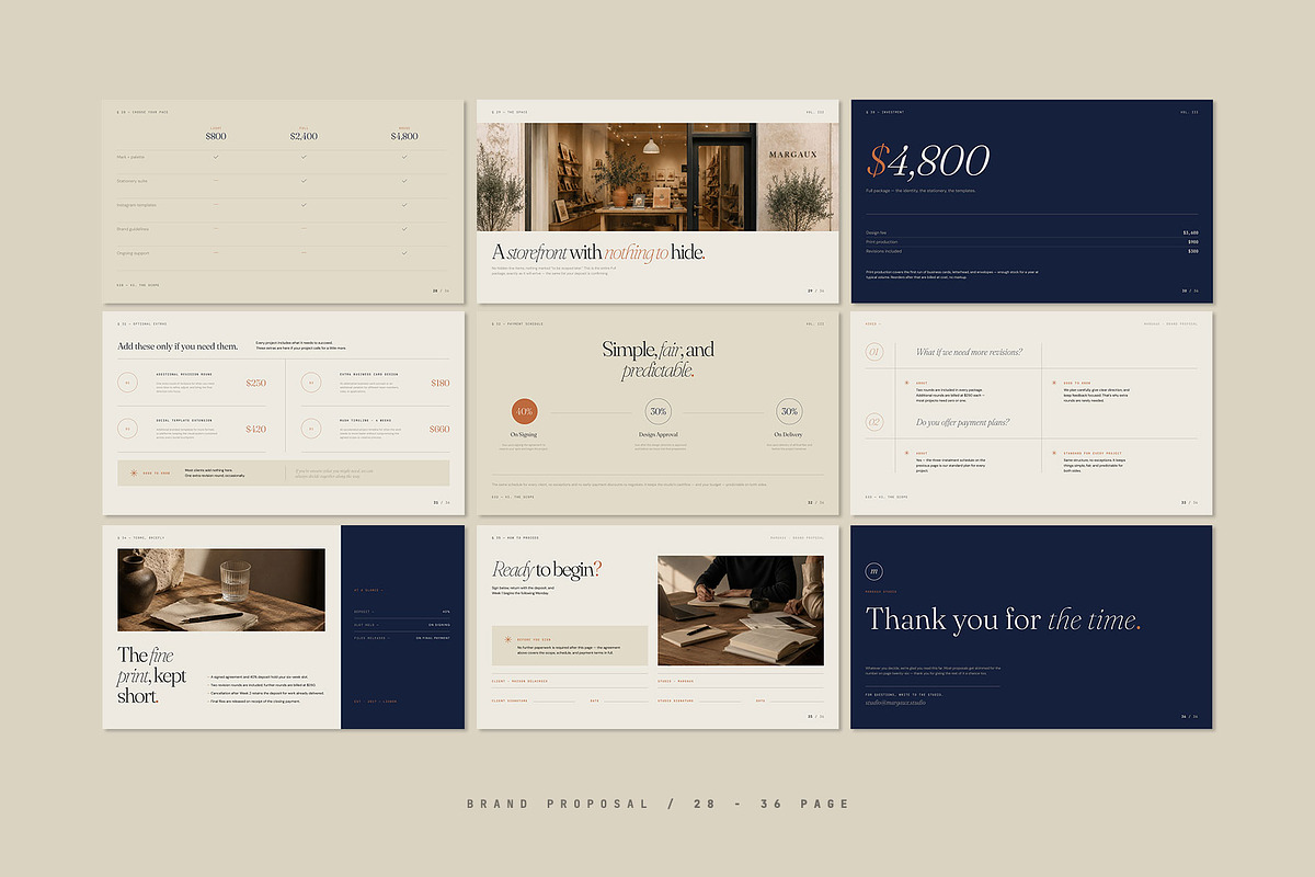 MARGAUX / Brand Proposal Template, a Presentation Template by Leleka.Store (Photo 12 of 16)