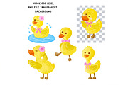 Yellow Duck PNG Clipart Hand Painted, an Animal Illustration by Nattapohncha (Thumbnail 3 of 3)