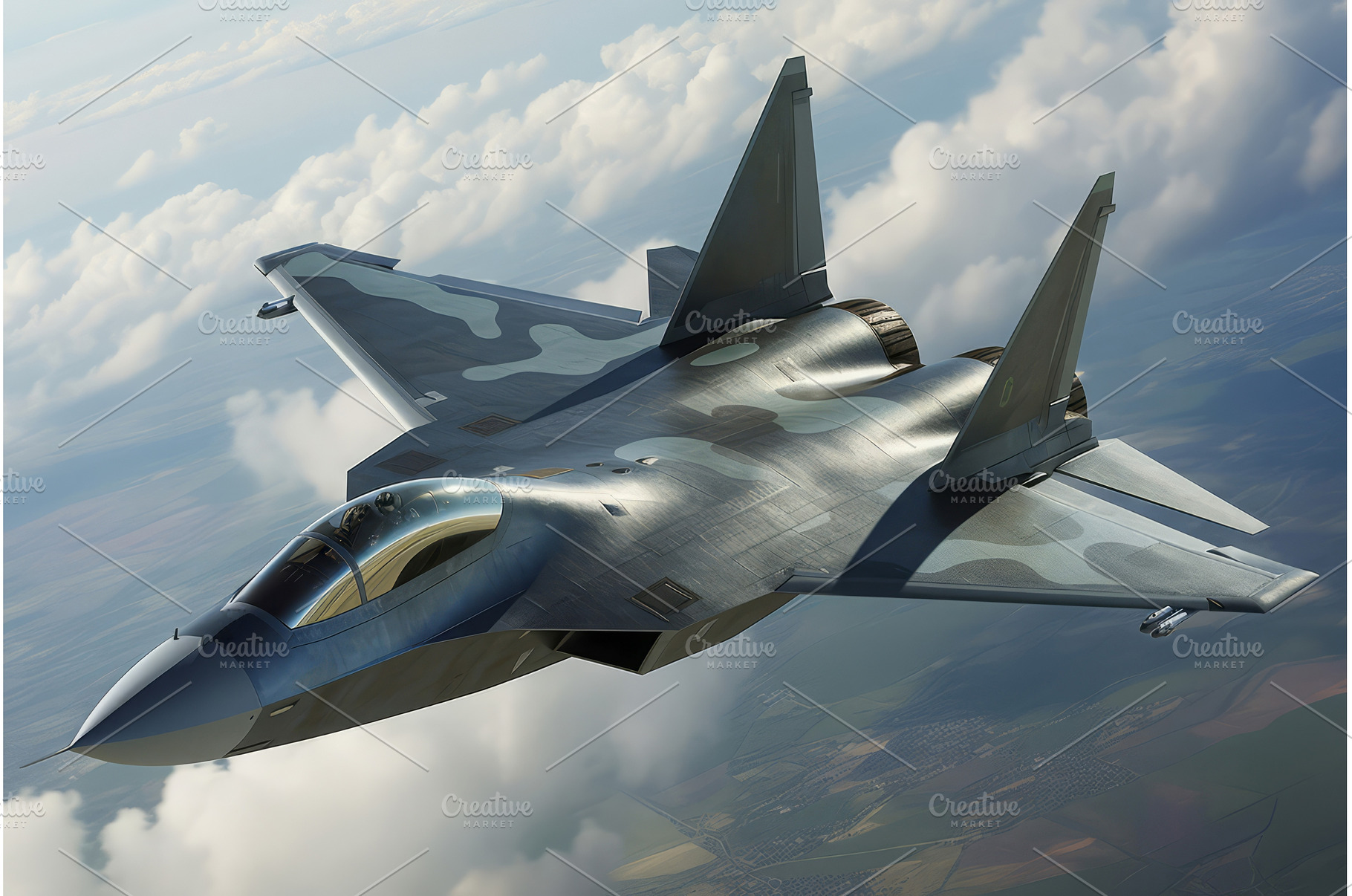 Sky military jet aircraft. Generate, a Transportation Photo by Ylivdesign