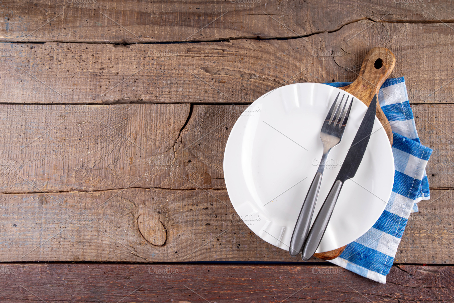 Cooking, culinary background with wooden cutting board, a Food & Drink Photo by Rimma