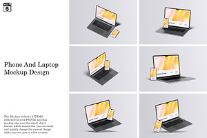 Phone And Laptop Mockup