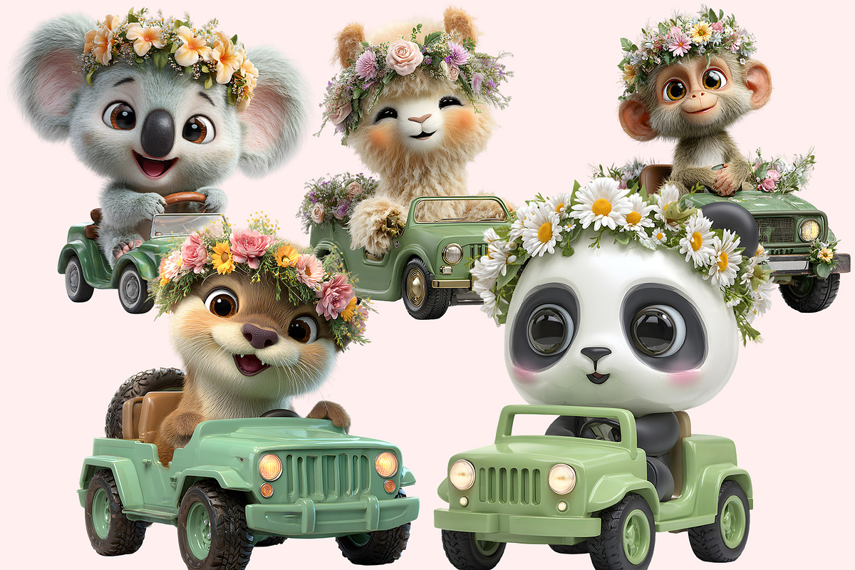 Baby Animals Clipart PNG Bundle, a Graphic by M9 Design (Photo 4 of 7)