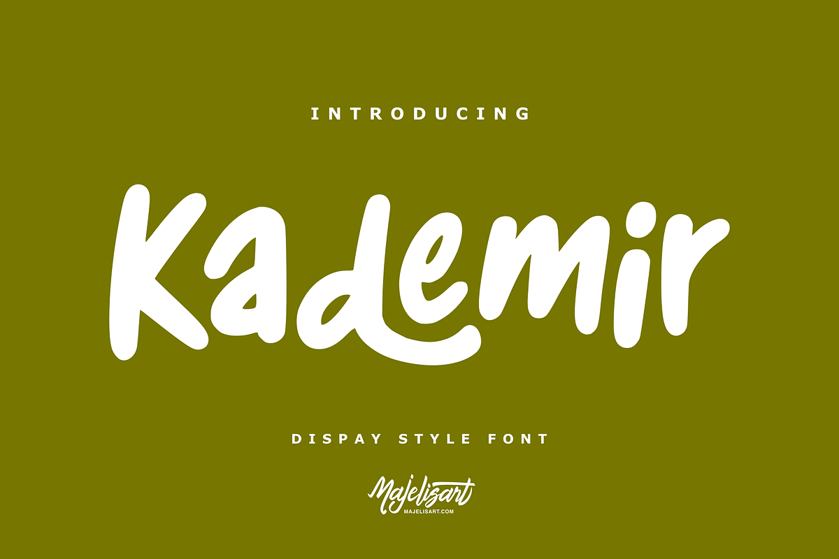 Kademir - Display Font, a Handwritten Font by Majelis Art (Photo 1 of 5)