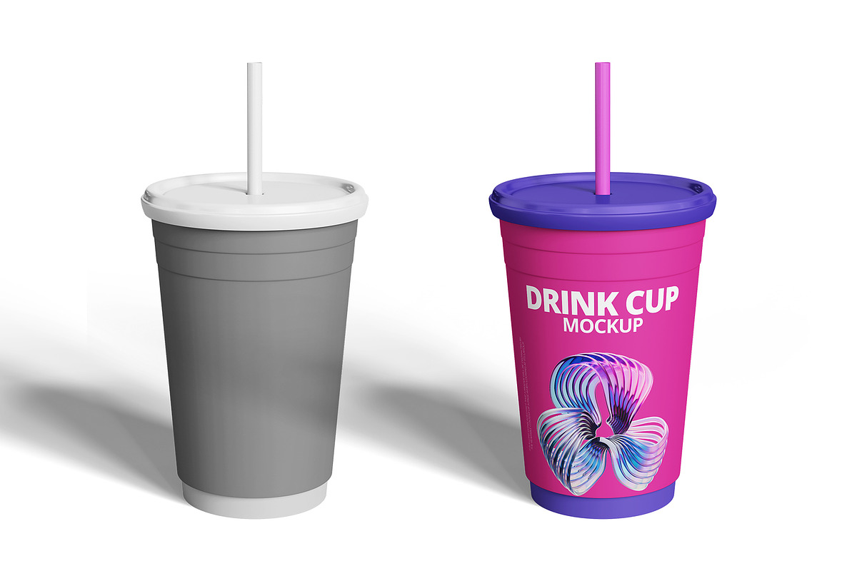 Drink Cup Mockup, a Cups & Container Mockup by Designbuys (Photo 2 of 3)