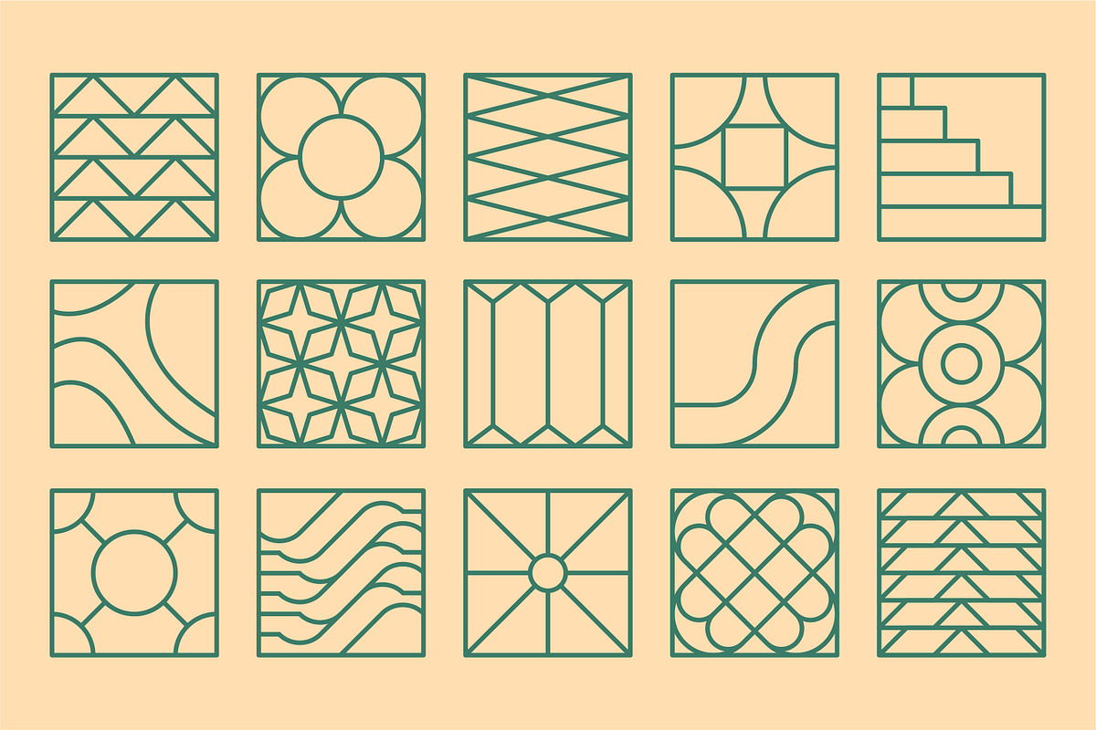 Square Forms Vol 2, an Outline Icon by Tekuni (Photo 7 of 12)