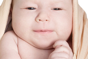 One month old baby, a Photo by saiko3p