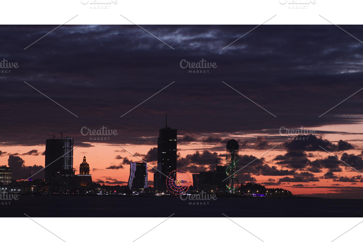 Batumi, Adjara, Georgia. Evening, a Graphic by Our Amazing World (Photo 1 of 2)