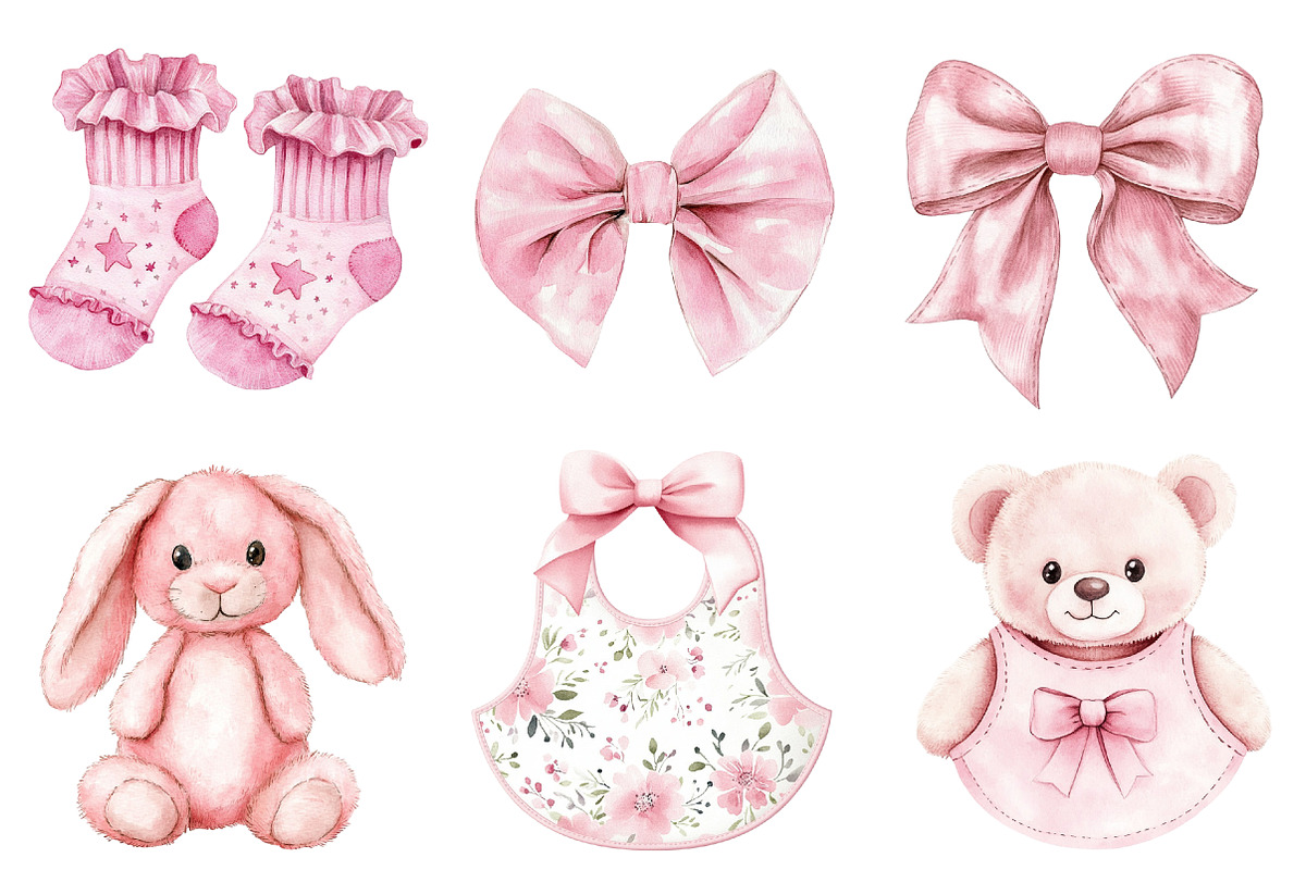Pink Boho Nursery Clipart, an Illustration by CitraGraphics (Photo 4 of 5)