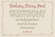 Holiday String - Vintage Dotted Font, a Handwritten Font by AnMark (Thumbnail 5 of 10)