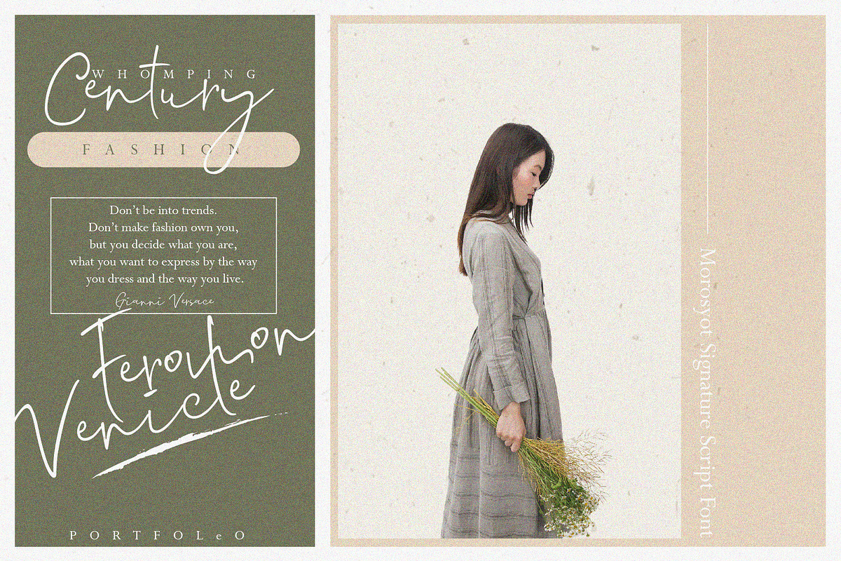 Morosyot Signature Script Font, a Script Font by ndroadv (Photo 5 of 12)