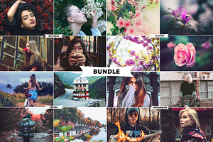 4 IN 1 Photoshop Actions Bundles