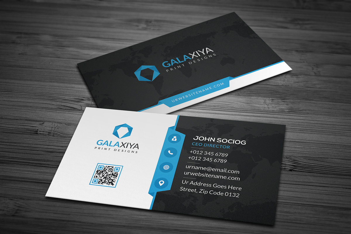 Modern Corporate Business Cards, a Business Card Template by Galaxiya (Photo 6 of 8)