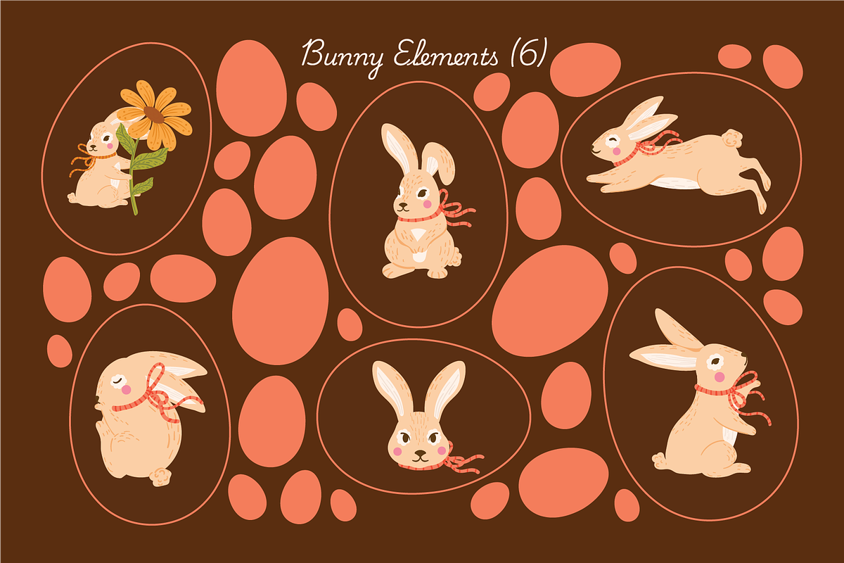 Folk Easter Spring Collection Set, a Seasonal Illustration by Invisual Studio (Photo 3 of 11)