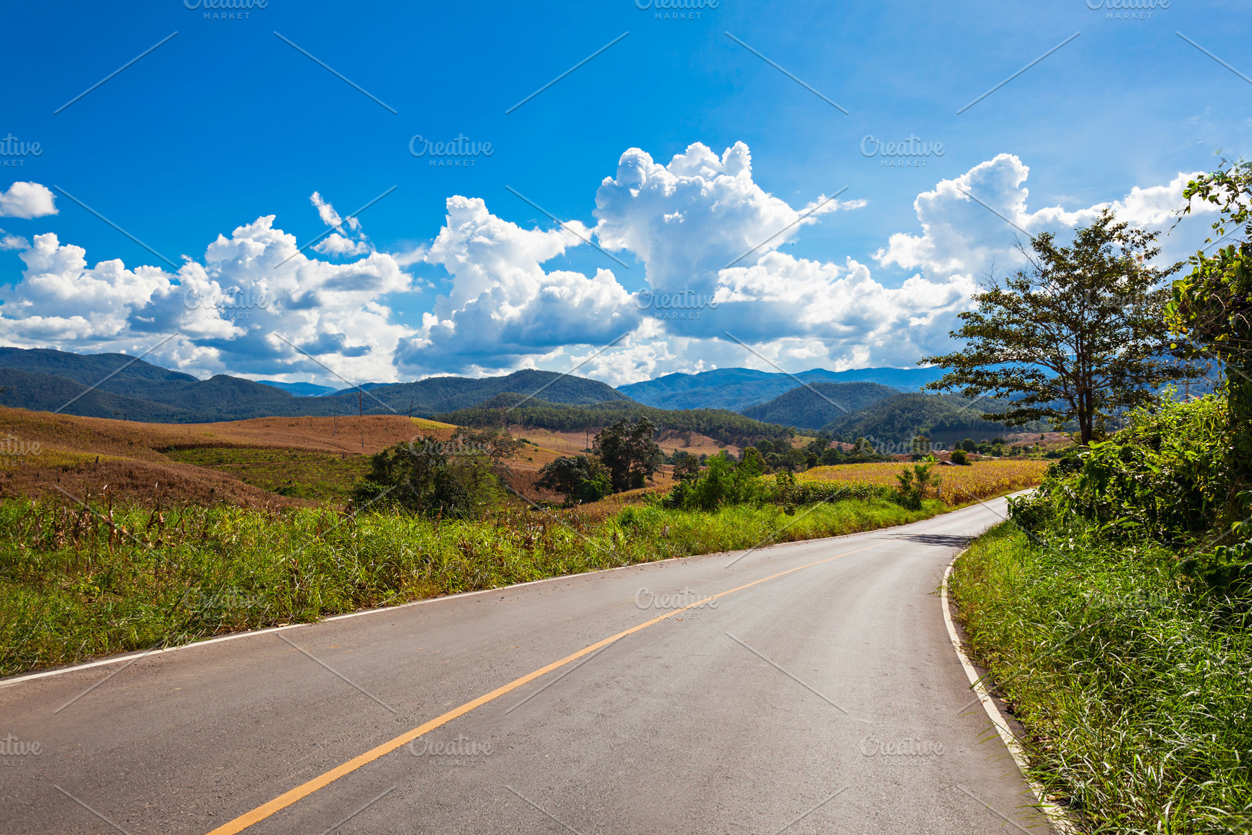 Nothern Thailand landscape, a Photo by saiko3p