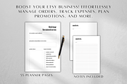Printable Etsy Business Planner, a Stationery Template by BRANDcontent (Thumbnail 3 of 6)