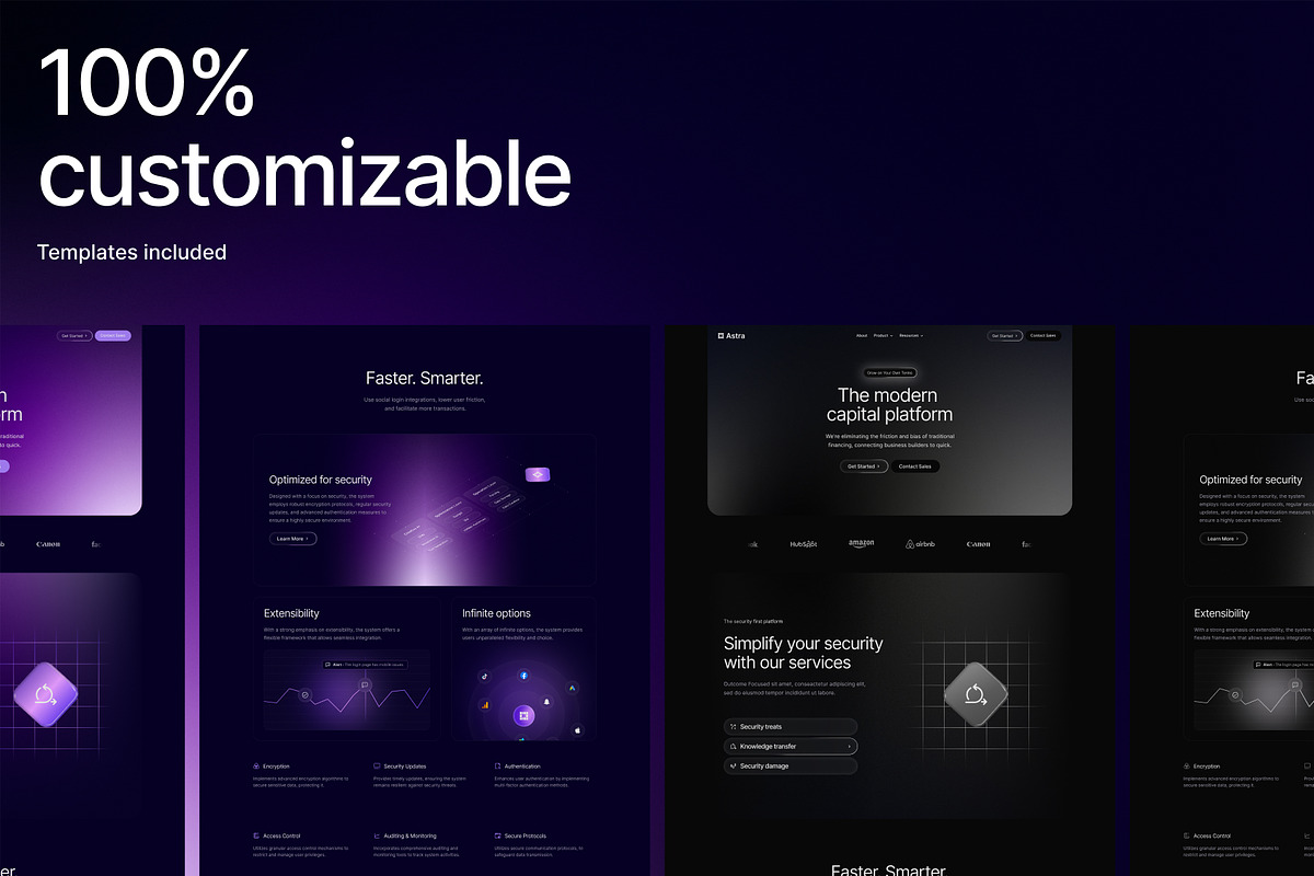 Astra- SaaS Landing Page Template, a Landing Page Template by Base Design Studio (Photo 2 of 4)