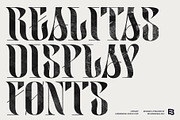 Realitas; Unique Experimental Font, a Serif Font by Eko Bimantara (Thumbnail 1 of 9)