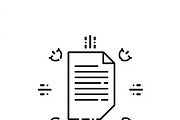 32 Business Communication Icon Set, an Outline Icon by adenpinkstore (Thumbnail 9 of 11)
