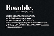 Rumble//Elegant Sans Serif, a Sans Serif Font by HanzelSpace Studio (Thumbnail 12 of 12)