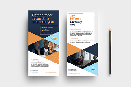 Tax Service DL Card Template, a Card Template by BrandPacks