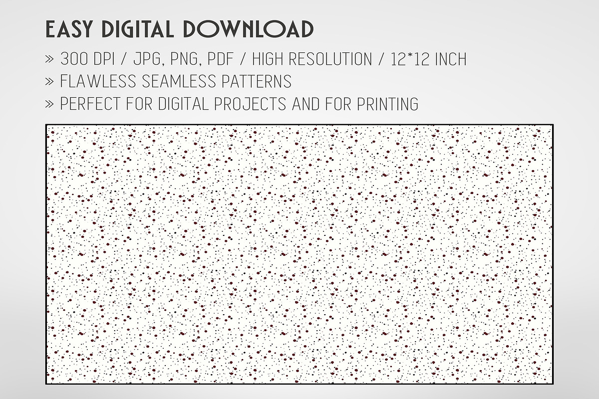 20 Seamless Red Splatter Patterns, a Pattern Graphic by Nordic Design (Photo 2 of 9)