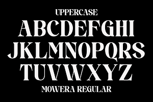 Mowera - Bold Serif