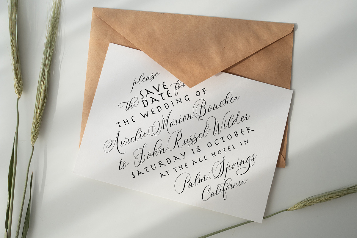 Marquise - A Wedding Script Font, a Script Font by vatesdesign (Photo 3 of 6)