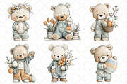 Whimsical Easter Bear Clipart, an Illustration by Black Bird Studio (Thumbnail 3 of 5)